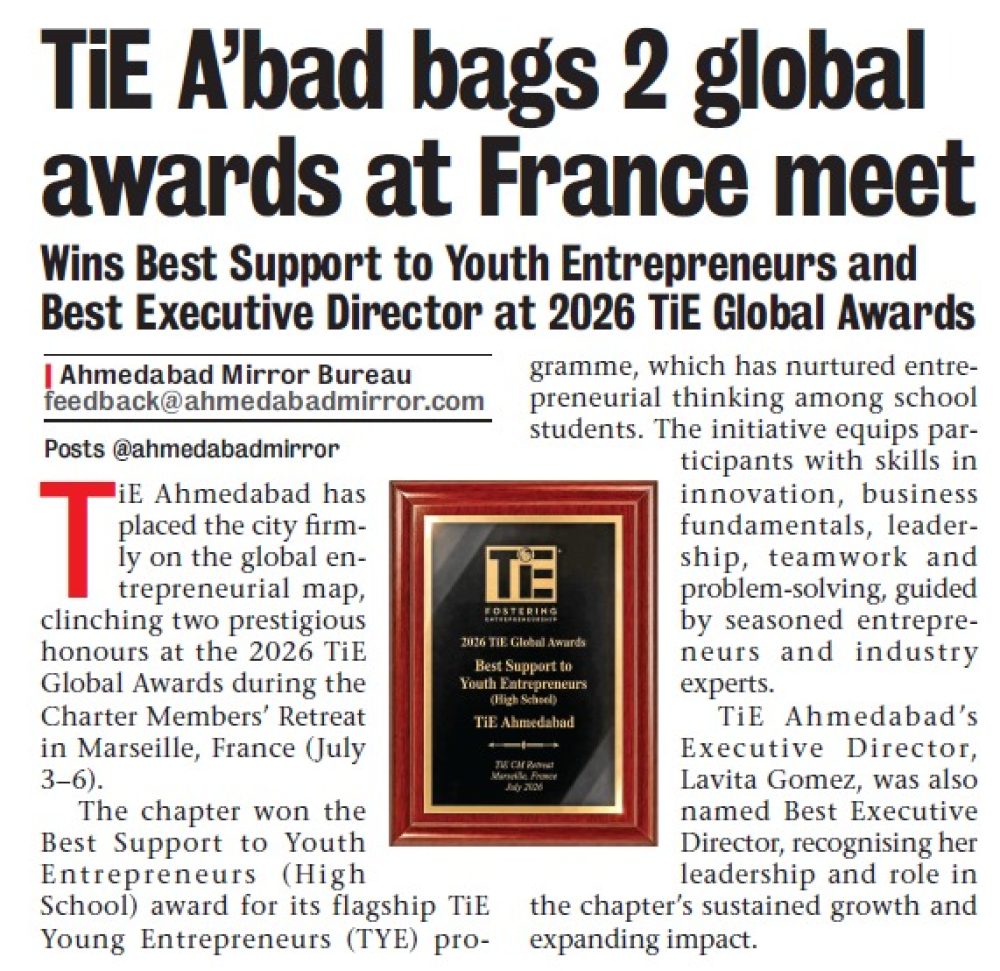 TiE A’bad bags 2 global awards at France meet